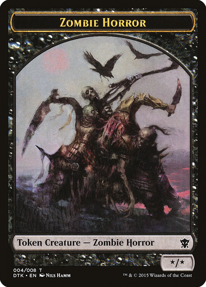Zombie Horror Token [Dragons of Tarkir Tokens] | Pegasus Games WI
