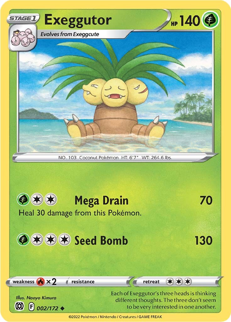 Exeggutor (002/172) [Sword & Shield: Brilliant Stars] | Pegasus Games WI