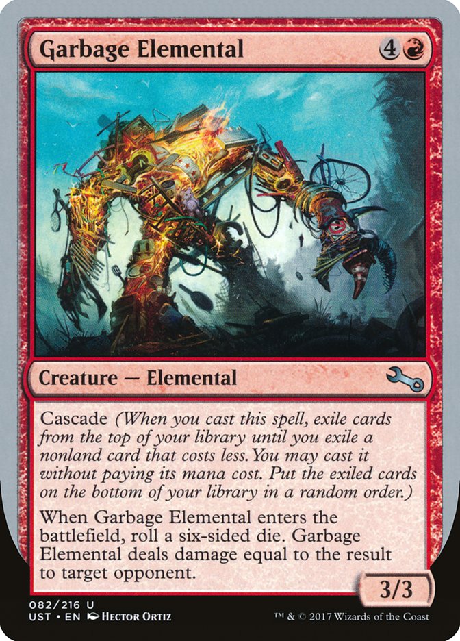 Garbage Elemental (3/3 Creature) [Unstable] | Pegasus Games WI
