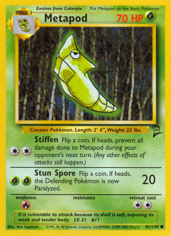 Metapod (81/130) [Base Set 2] | Pegasus Games WI