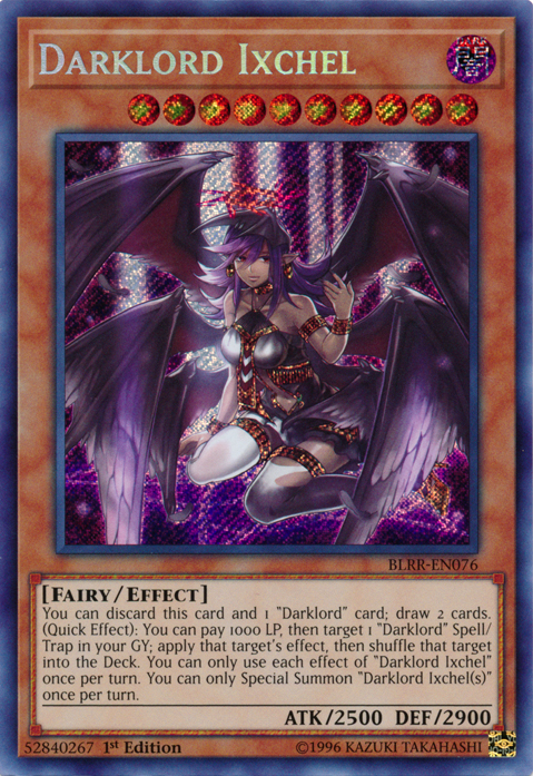 Darklord Ixchel [BLRR-EN076] Secret Rare | Pegasus Games WI