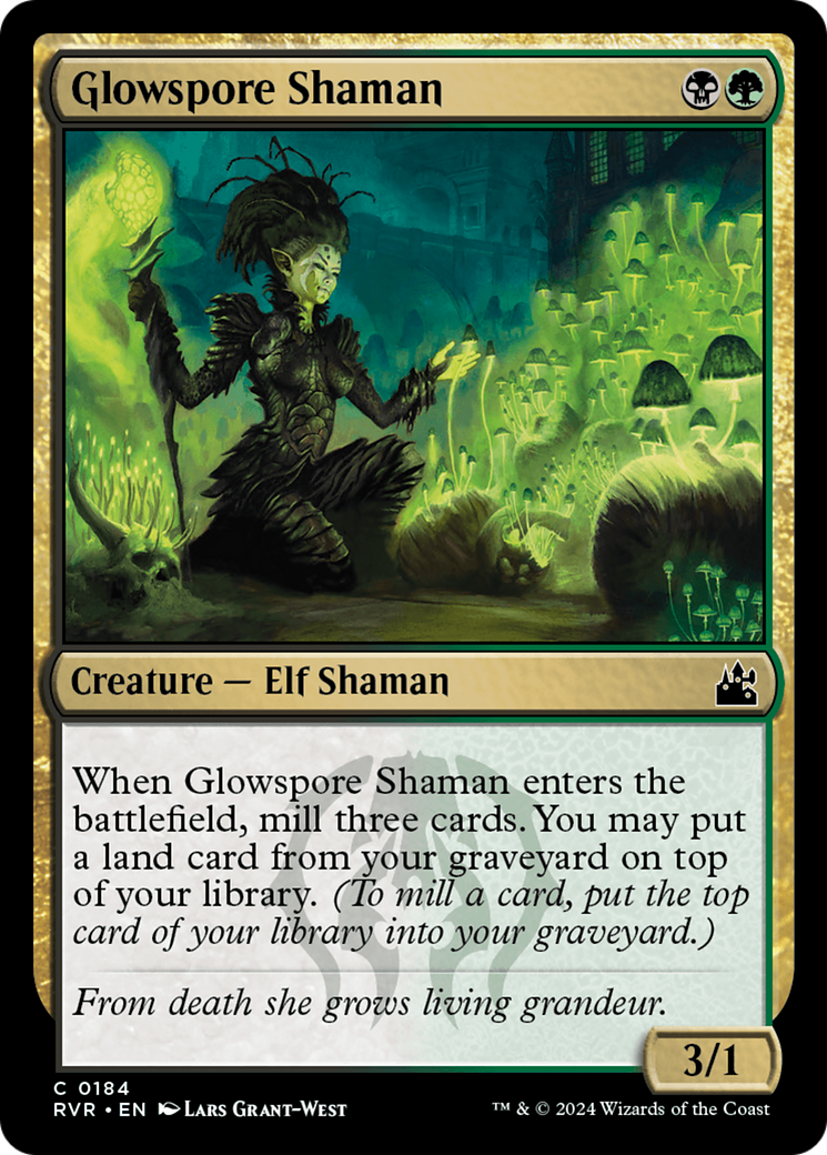 Glowspore Shaman [Ravnica Remastered] | Pegasus Games WI