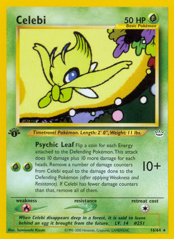 Celebi (16/64) [Neo Revelation 1st Edition] | Pegasus Games WI