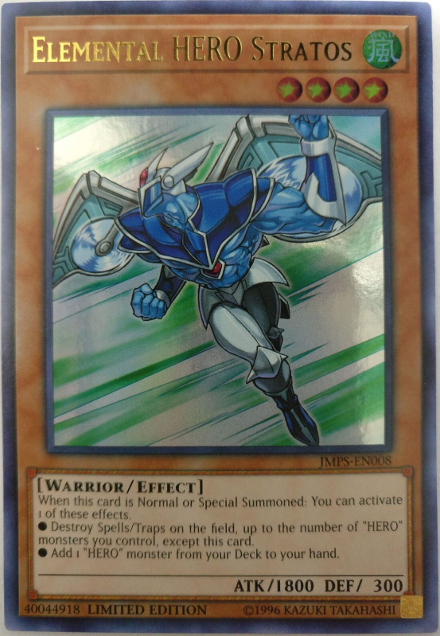 Elemental HERO Stratos [JMPS-EN008] Ultra Rare | Pegasus Games WI