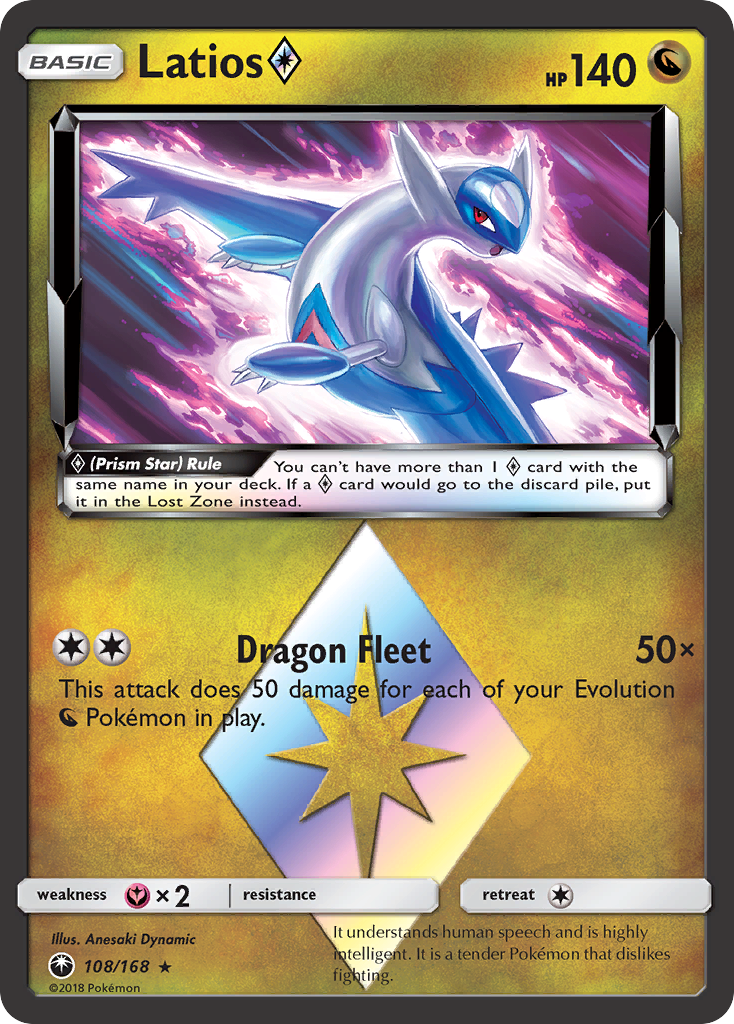 Latios (108/168) (Prism Star) [Sun & Moon: Celestial Storm] | Pegasus Games WI