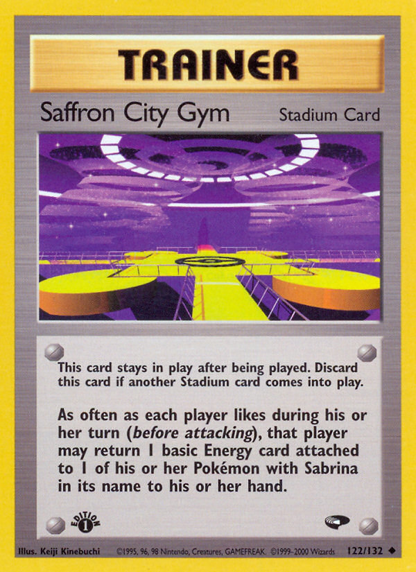 Saffron City Gym (122/132) [Gym Challenge 1st Edition] | Pegasus Games WI