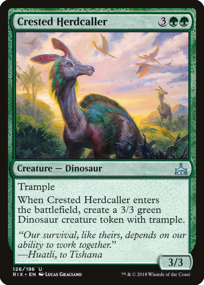 Crested Herdcaller [Rivals of Ixalan] | Pegasus Games WI