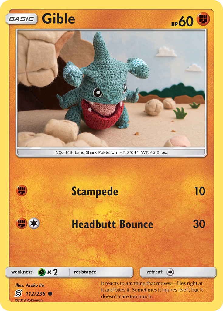 Gible (112/236) [Sun & Moon: Unified Minds] | Pegasus Games WI