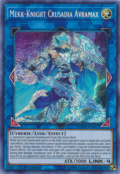 Mekk-Knight Crusadia Avramax [DANE-EN047] Secret Rare | Pegasus Games WI