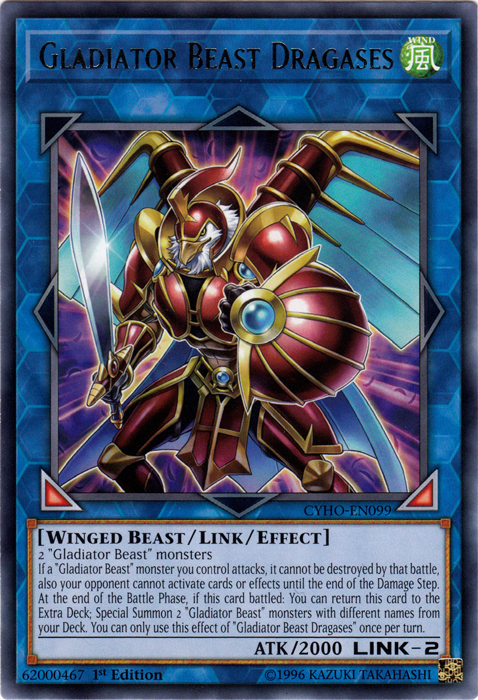 Gladiator Beast Dragases [CYHO-EN099] Rare | Pegasus Games WI