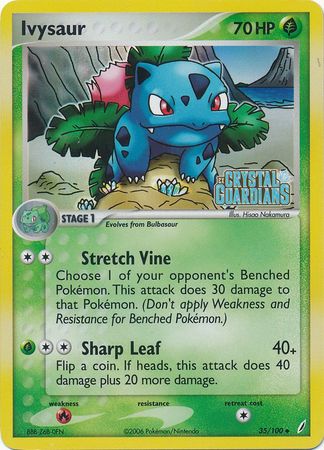 Ivysaur (35/100) (Stamped) [EX: Crystal Guardians] | Pegasus Games WI