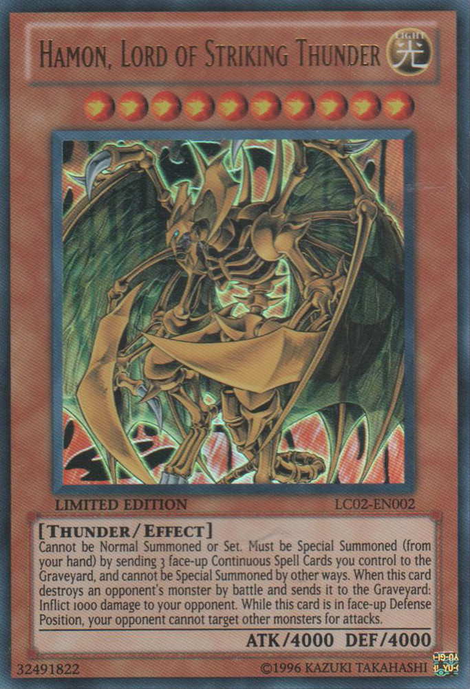 Hamon, Lord of Striking Thunder [LC02-EN002] Ultra Rare | Pegasus Games WI