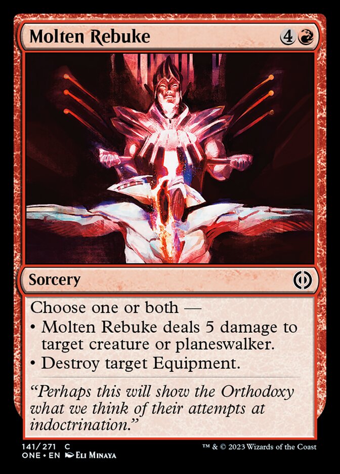 Molten Rebuke [Phyrexia: All Will Be One] | Pegasus Games WI