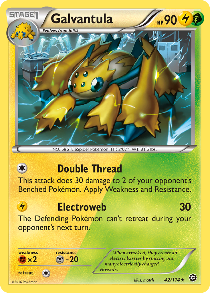 Galvantula (42/114) [XY: Steam Siege] | Pegasus Games WI