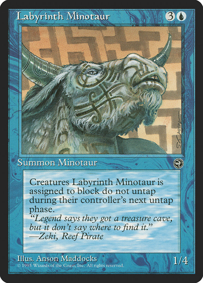 Labyrinth Minotaur (Zeki Flavor Text) [Homelands] | Pegasus Games WI