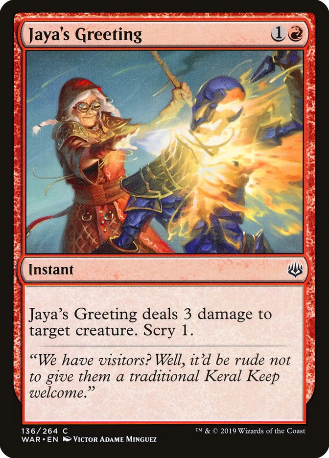 Jaya's Greeting [War of the Spark] | Pegasus Games WI