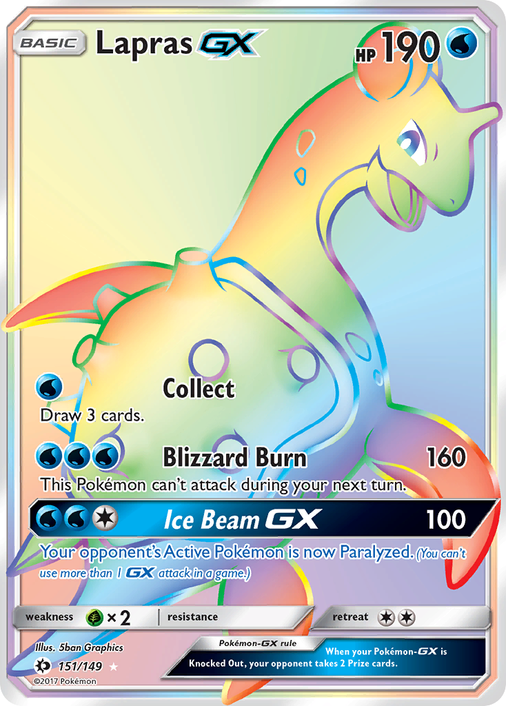 Lapras GX (151/149) [Sun & Moon: Base Set] | Pegasus Games WI