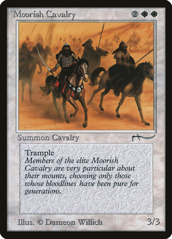 Moorish Cavalry (Dark Mana Cost) [Arabian Nights] | Pegasus Games WI