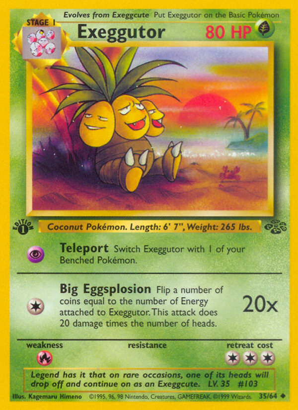 Exeggutor (35/64) [Jungle 1st Edition] | Pegasus Games WI