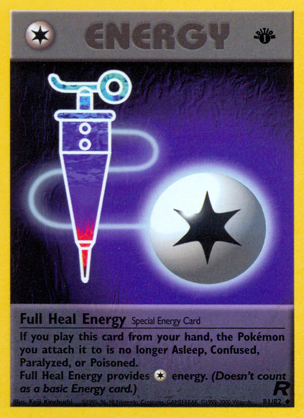 Full Heal Energy (81/82) [Team Rocket 1st Edition] | Pegasus Games WI