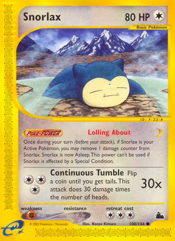 Snorlax (100/144) [Skyridge] | Pegasus Games WI