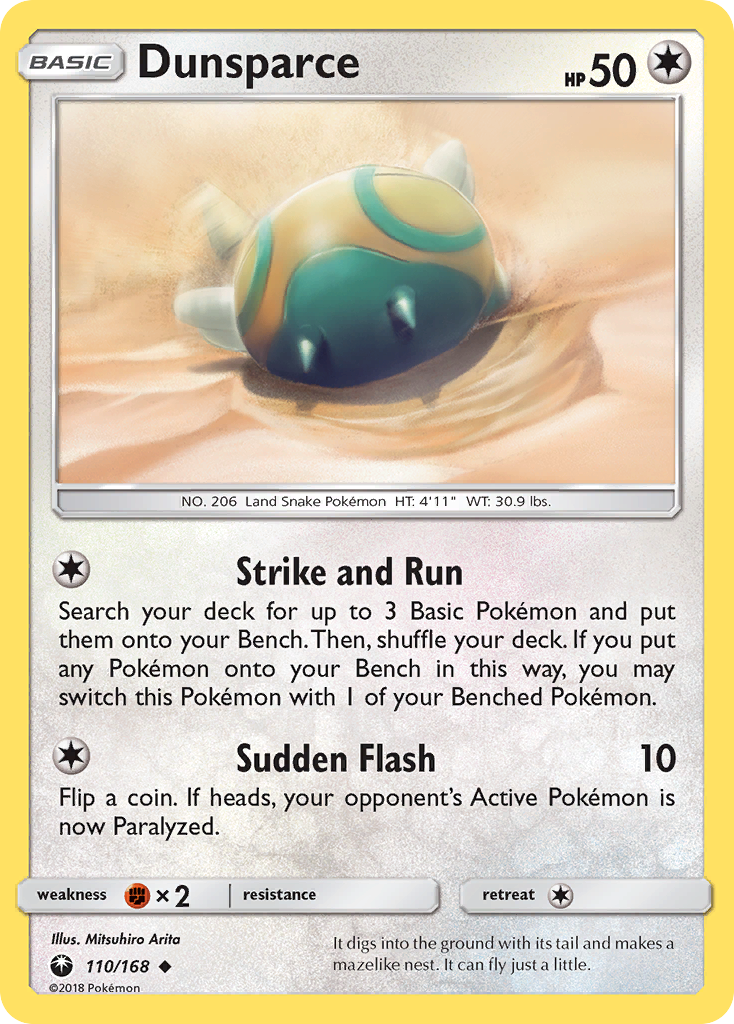 Dunsparce (110/168) [Sun & Moon: Celestial Storm] | Pegasus Games WI