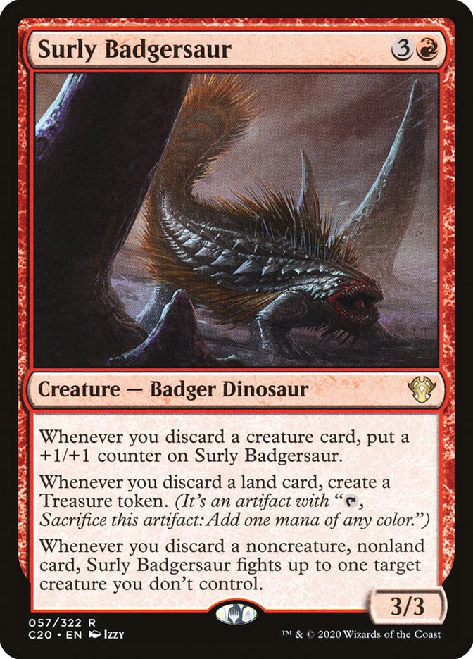 Surly Badgersaur [Commander 2020] | Pegasus Games WI