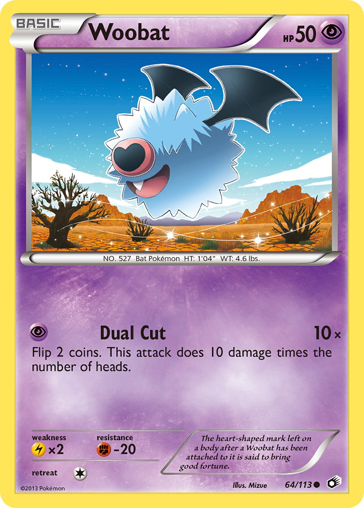 Woobat (64/113) [Black & White: Legendary Treasures] | Pegasus Games WI