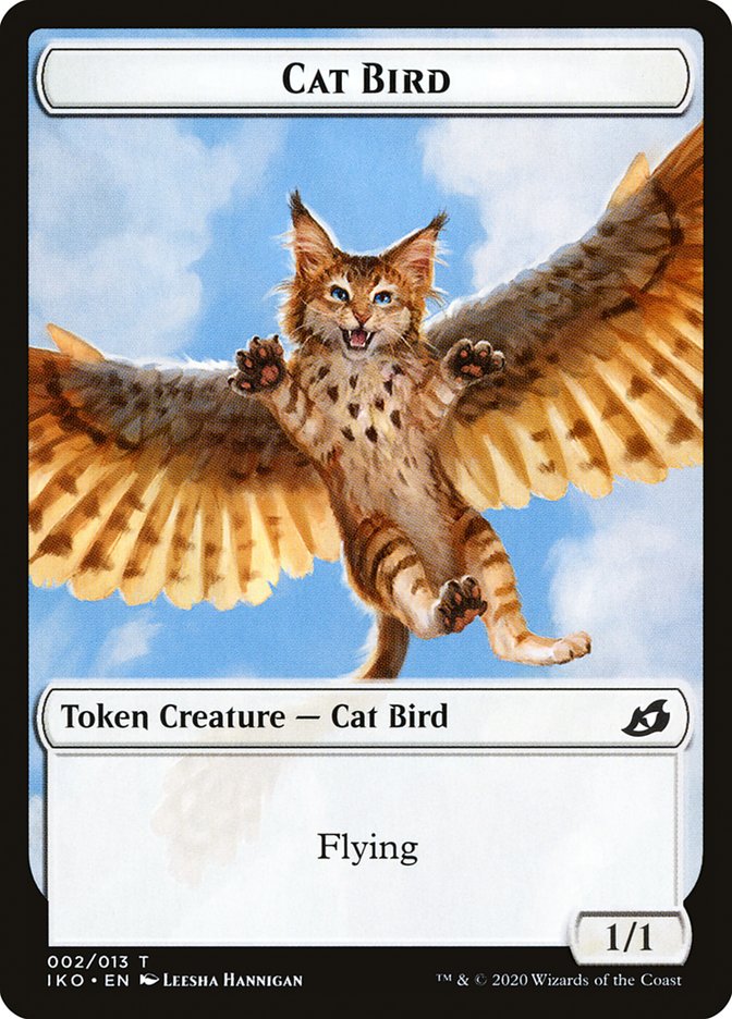 Cat Bird Token [Ikoria: Lair of Behemoths Tokens] | Pegasus Games WI