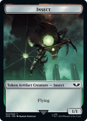 Necron Warrior // Insect Double-Sided (Surge Foil) [Warhammer 40,000 Tokens] | Pegasus Games WI