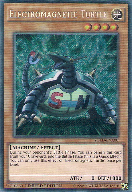 Electromagnetic Turtle [YGLD-ENA00] Secret Rare | Pegasus Games WI