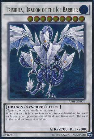Trishula, Dragon of the Ice Barrier [AP08-EN001] Ultimate Rare | Pegasus Games WI