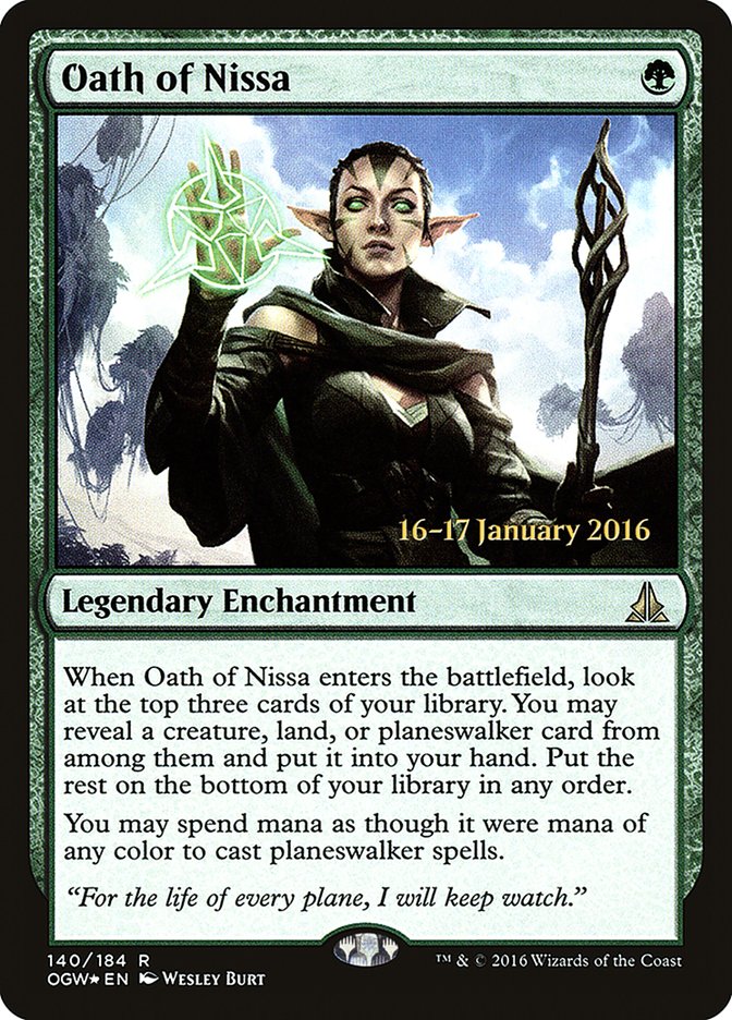 Oath of Nissa [Oath of the Gatewatch Prerelease Promos] | Pegasus Games WI