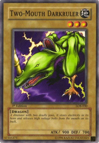 Two-Mouth Darkruler [LOB-030] Common | Pegasus Games WI