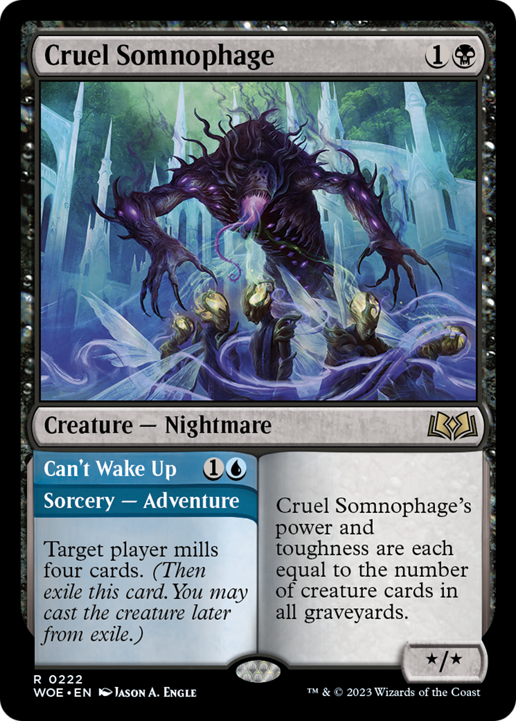 Cruel Somnophage // Can't Wake Up [Wilds of Eldraine] | Pegasus Games WI