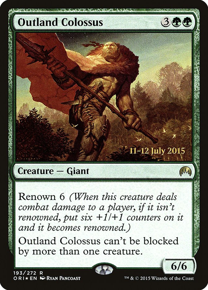 Outland Colossus [Magic Origins Prerelease Promos] | Pegasus Games WI