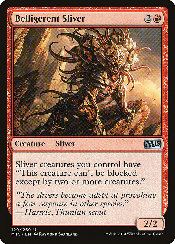 Belligerent Sliver [Magic 2015] | Pegasus Games WI