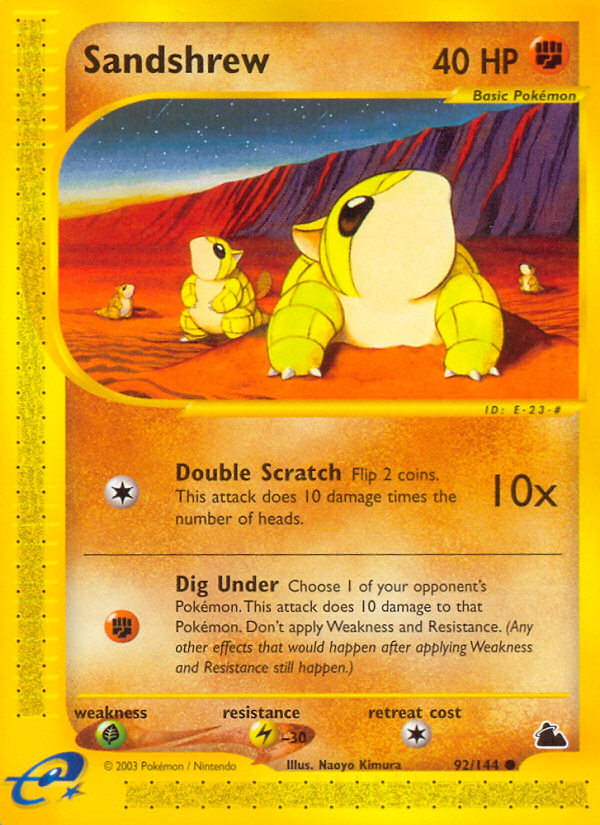 Sandshrew (92/144) [Skyridge] | Pegasus Games WI