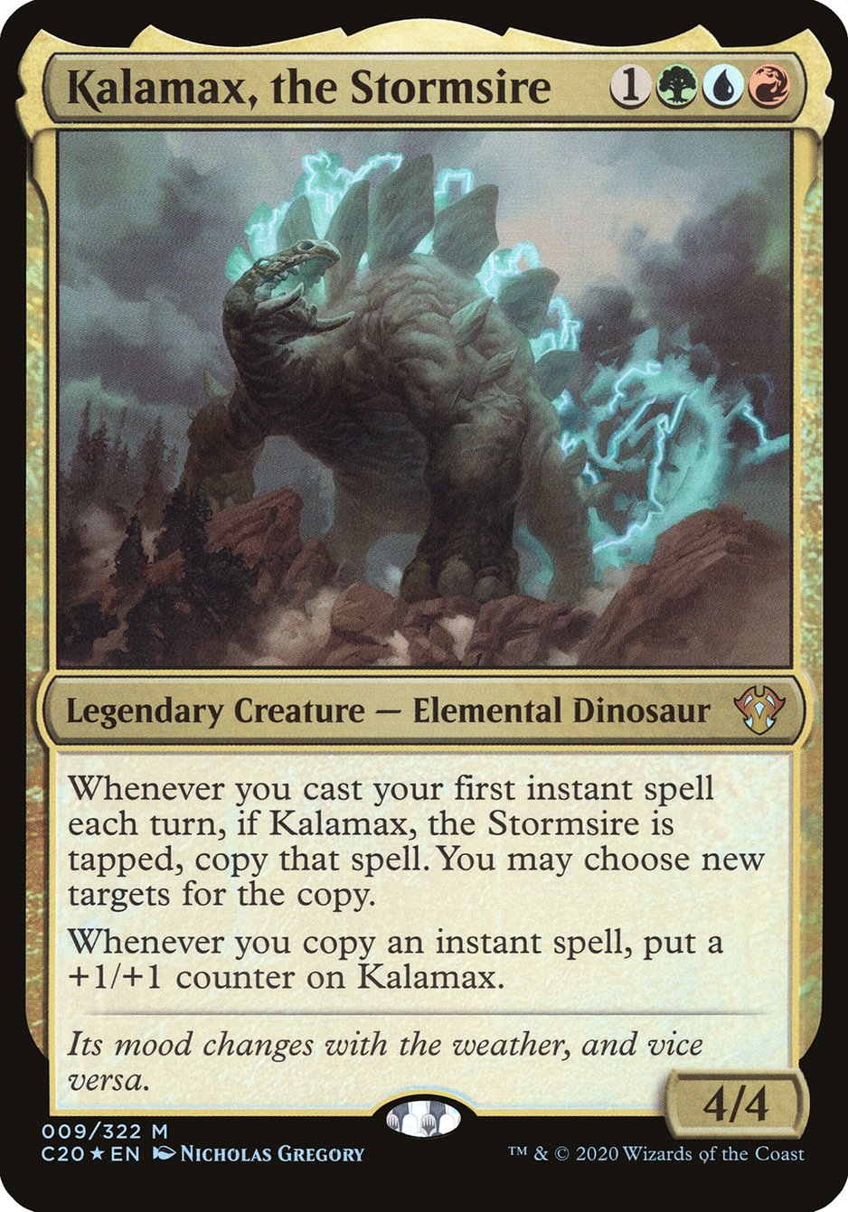 Kalamax, the Stormsire (Oversized) [Commander 2020 Oversized] | Pegasus Games WI