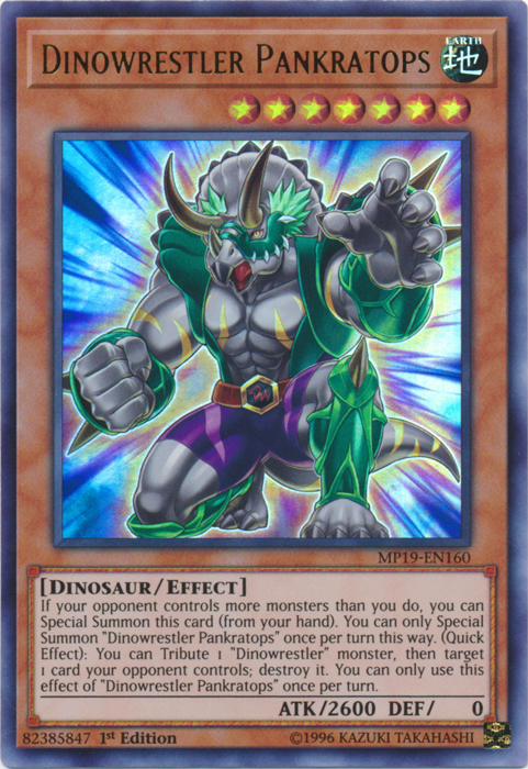 Dinowrestler Pankratops [MP19-EN160] Ultra Rare | Pegasus Games WI