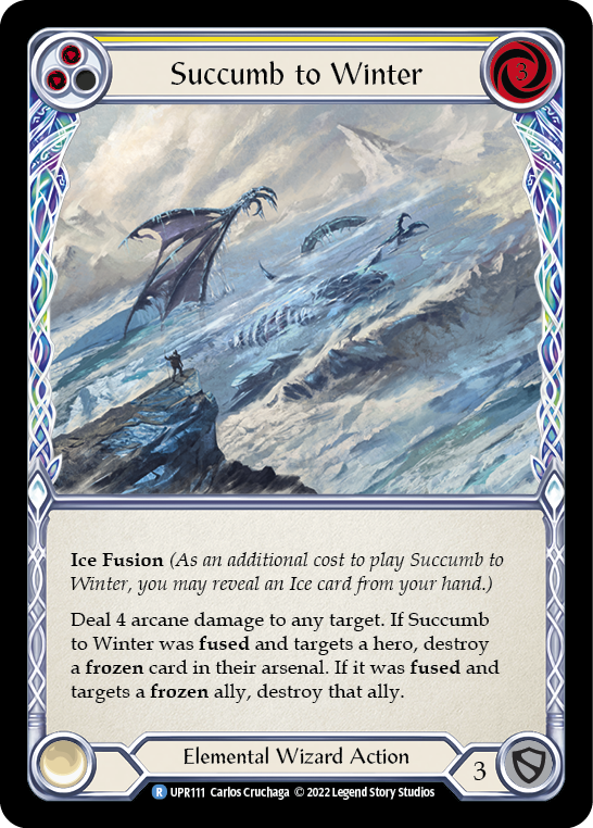 Succumb to Winter (Yellow) [UPR111] (Uprising) | Pegasus Games WI