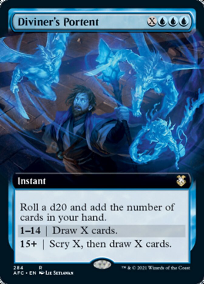Diviner's Portent (Extended Art) [Dungeons & Dragons: Adventures in the Forgotten Realms Commander] | Pegasus Games WI