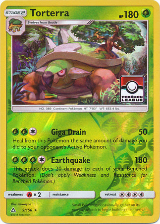 Torterra (9/156) (League Promo) [Sun & Moon: Ultra Prism] | Pegasus Games WI