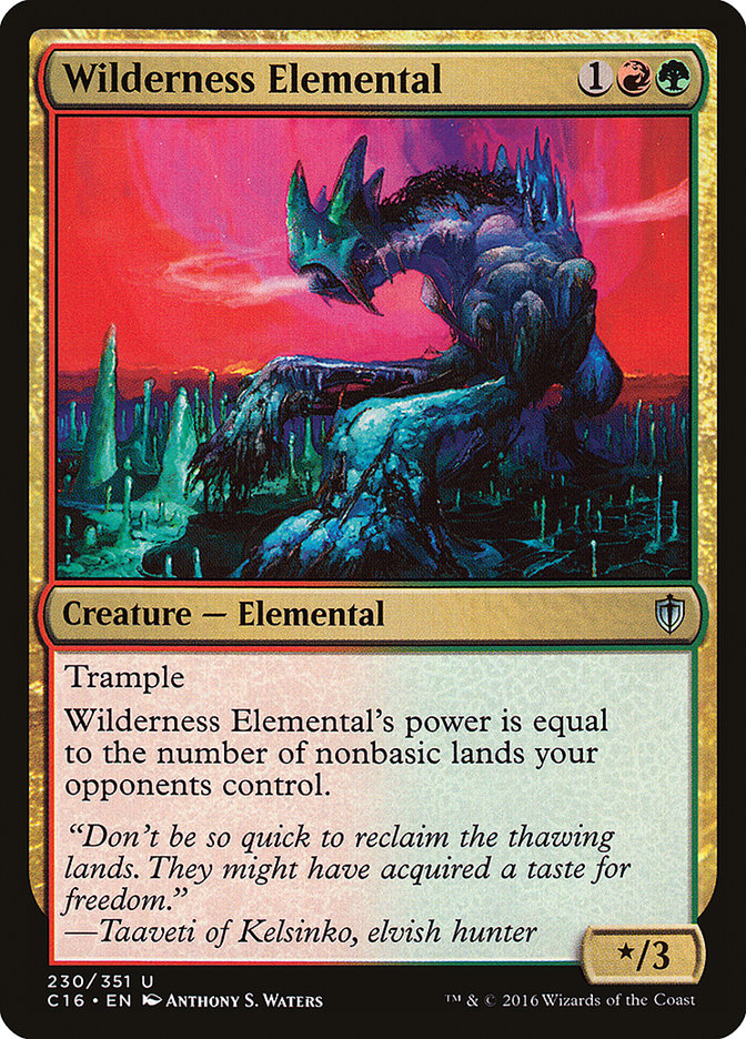 Wilderness Elemental [Commander 2016] | Pegasus Games WI