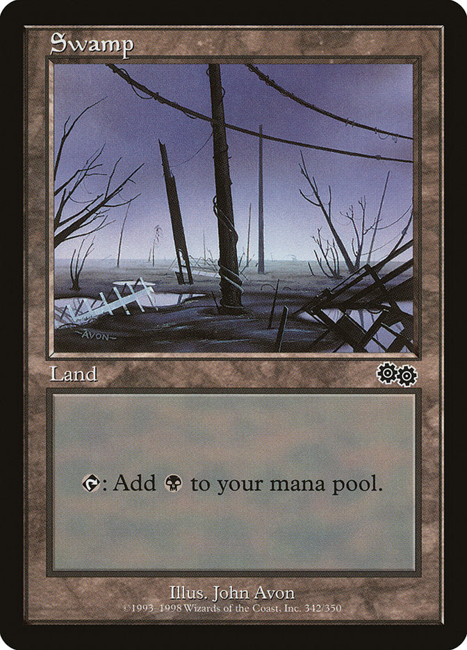 Swamp (342) [Urza's Saga] | Pegasus Games WI