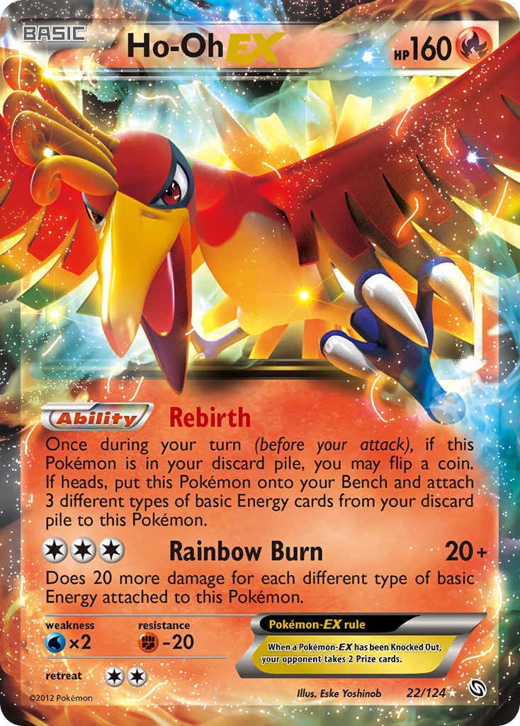 Ho-Oh EX (22/124) [Black & White: Dragons Exalted] | Pegasus Games WI