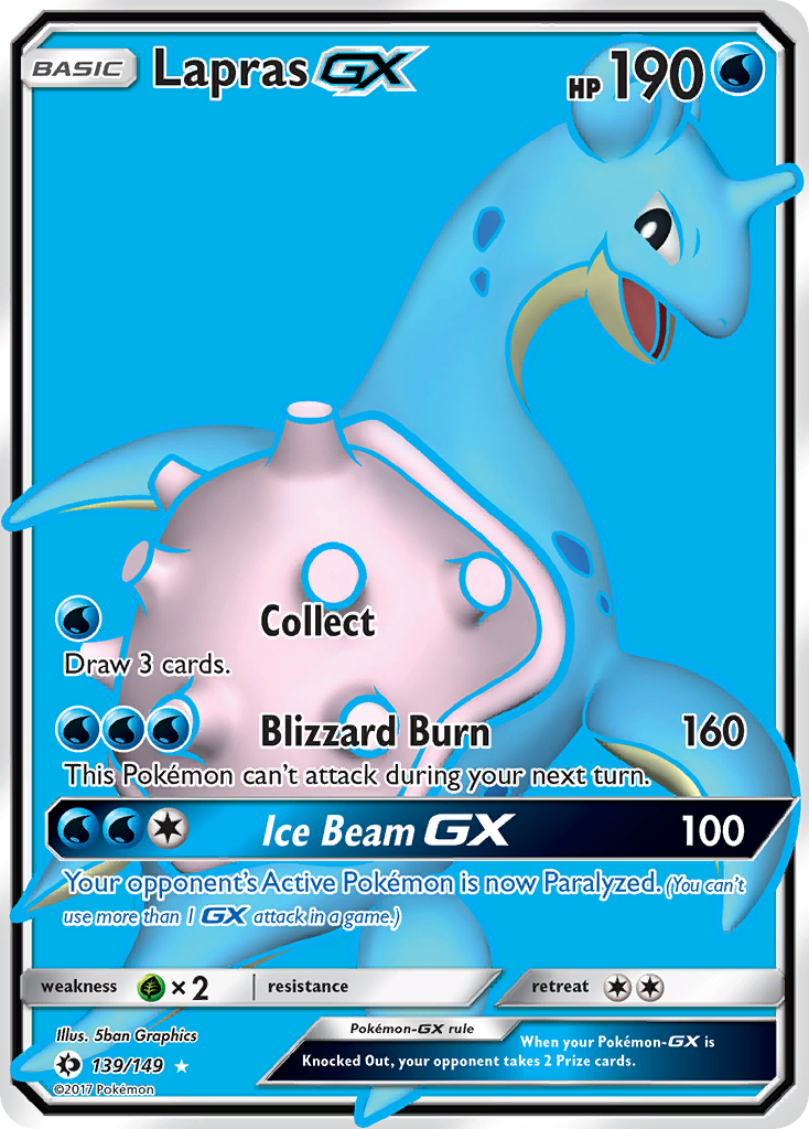 Lapras GX (139/149) [Sun & Moon: Base Set] | Pegasus Games WI