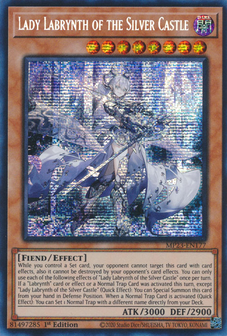 Lady Labrynth of the Silver Castle [MP23-EN177] Prismatic Secret Rare | Pegasus Games WI