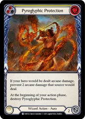 Pyroglyphic Protection (Yellow) [EVR132] (Everfest)  1st Edition Rainbow Foil | Pegasus Games WI