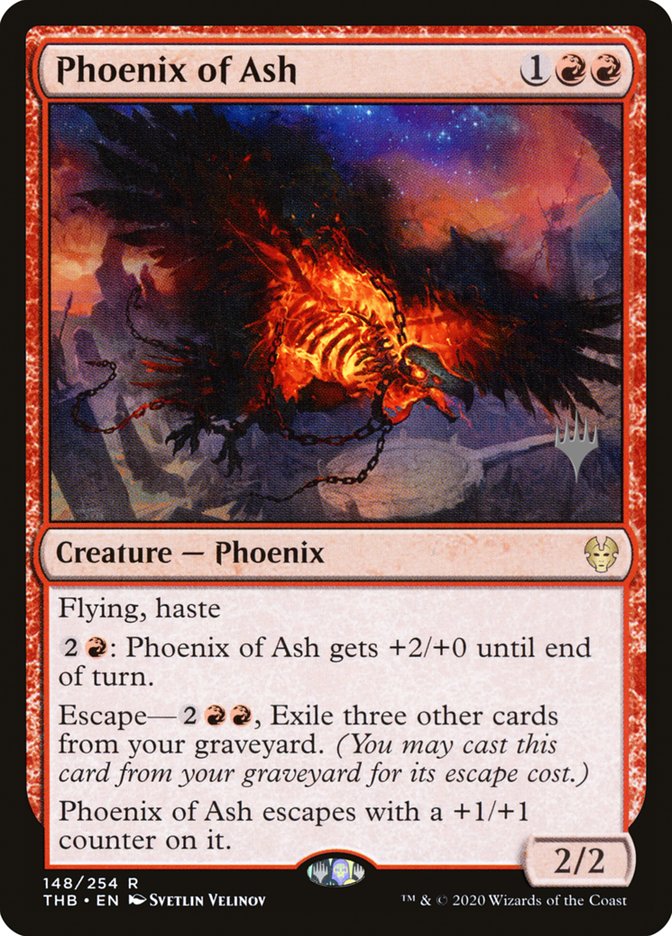 Phoenix of Ash (Promo Pack) [Theros Beyond Death Promos] | Pegasus Games WI